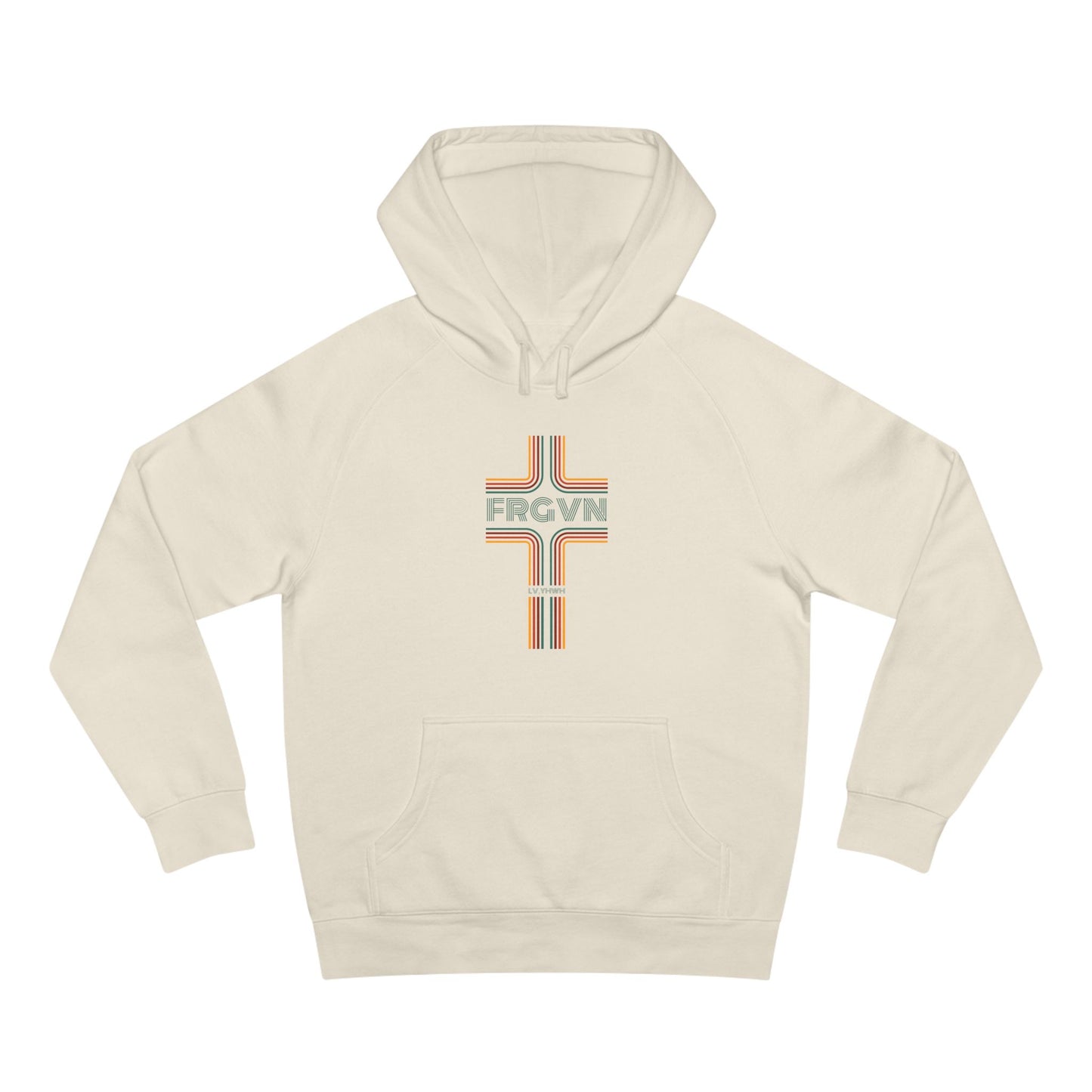 FRGVN Retro Hoodie – Christian Graphic Pullover | Psalm 85:2 | Faith-Based Streetwear