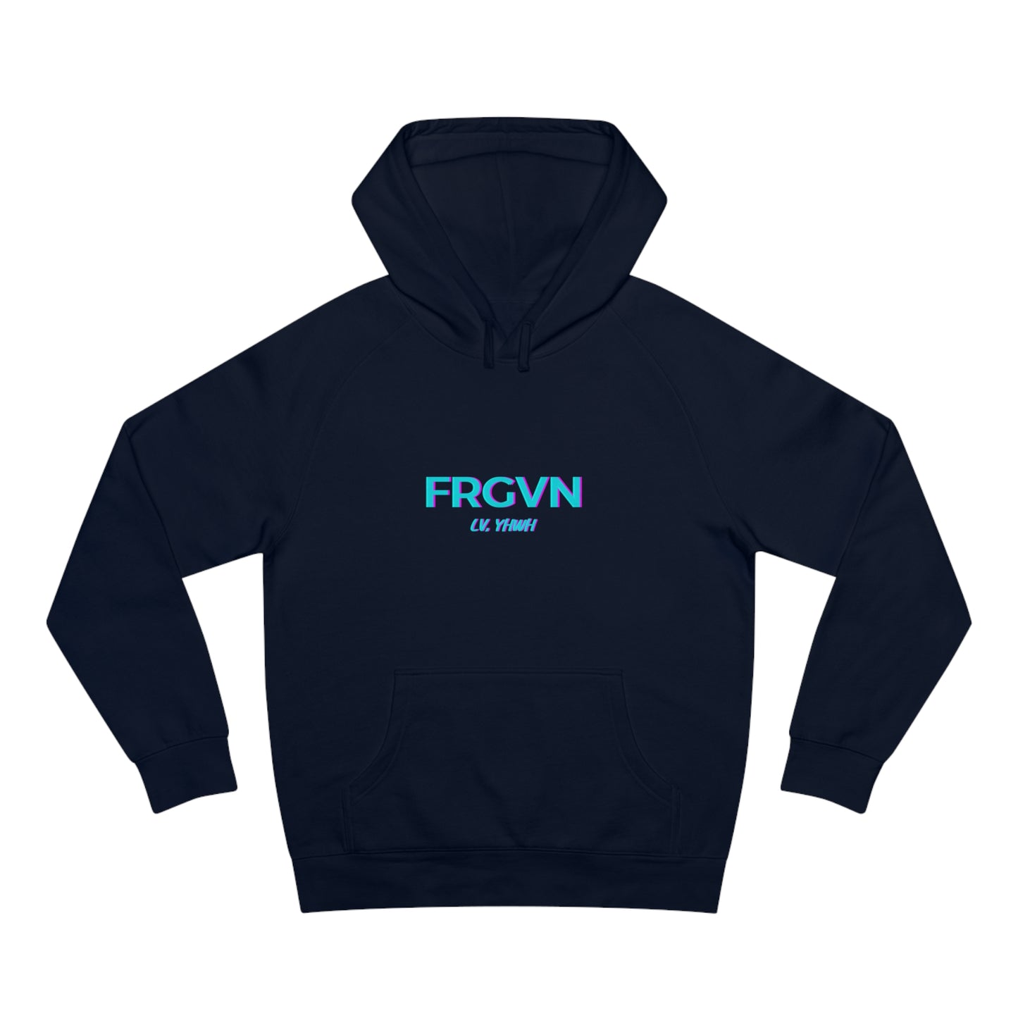 FRGVN Offset Design Hoodie – Christian Graphic Pullover | 1 John 2:12 | Faith-Based Apparel