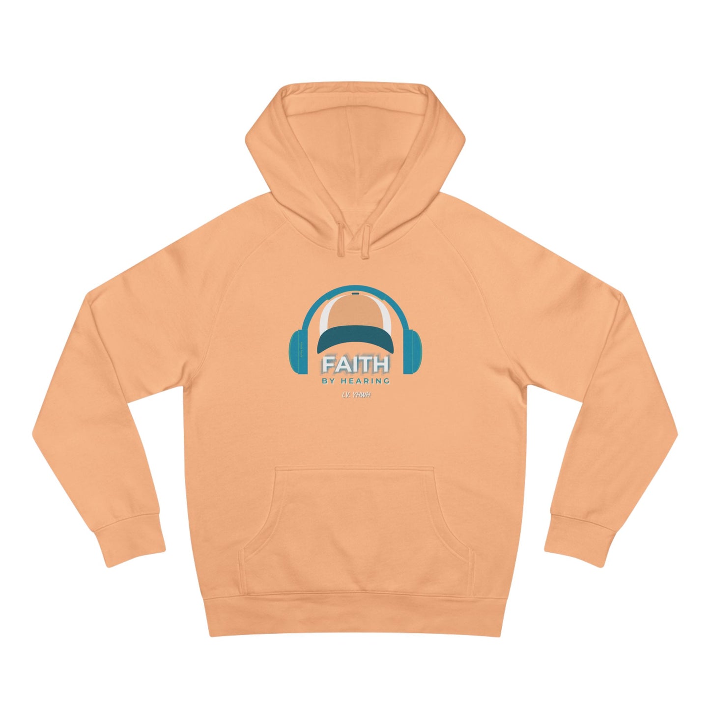 Faith by Hearing Hoodie – Christian Graphic Hoodie | Romans 10:17 | Christian Apparel