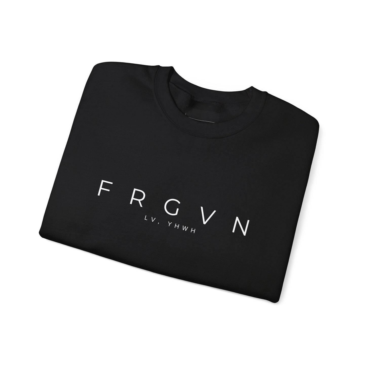 FRGVN Crewneck – Christian Heavy-Blend Sweatshirt | Forgiveness | Faith-Based Apparel