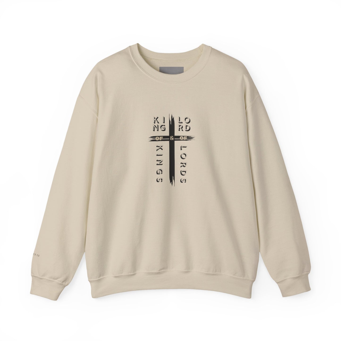 King of Kings Crewneck – Christian Sweatshirt | Revelation 19:16 | Faith-Based Apparel