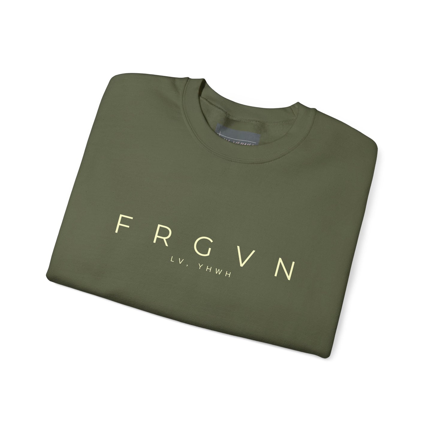 FRGVN Crewneck – Christian Heavy-Blend Sweatshirt | Forgiveness | Faith-Based Apparel