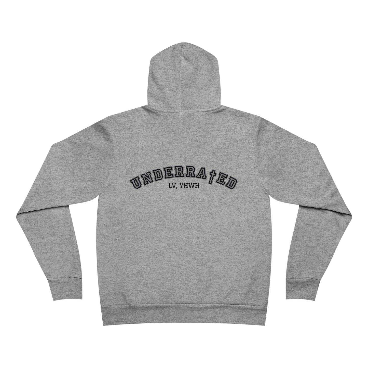 Underra†ed Fleece Hoodie – Christian Pullover Hoodie | John 1:10-11 | Faith-Based Apparel