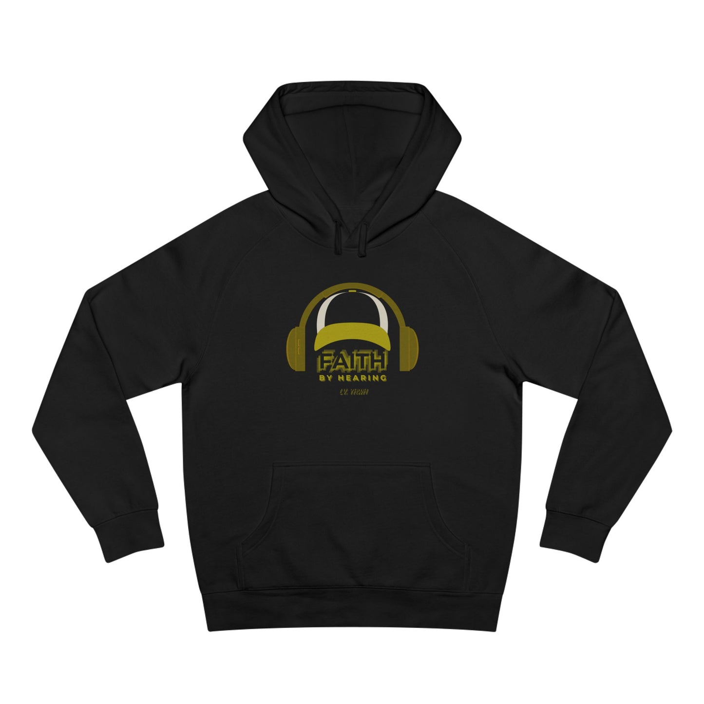 Faith by Hearing Hoodie – Christian Graphic Hoodie | Romans 10:17 | Christian Apparel