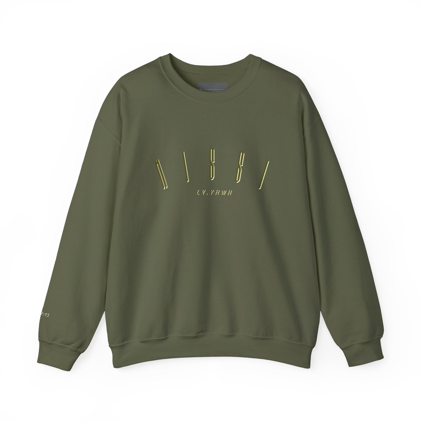 Jehovah Nissi Crewneck – Christian Graphic Sweatshirt | Jehovah-Nissi “The Lord Is My Banner/Victory” | Faith-Based Apparel
