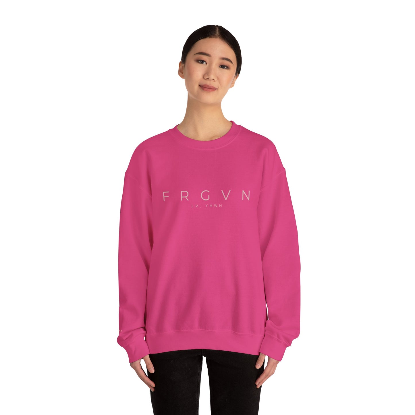 FRGVN Crewneck – Christian Heavy-Blend Sweatshirt | Forgiveness | Faith-Based Apparel