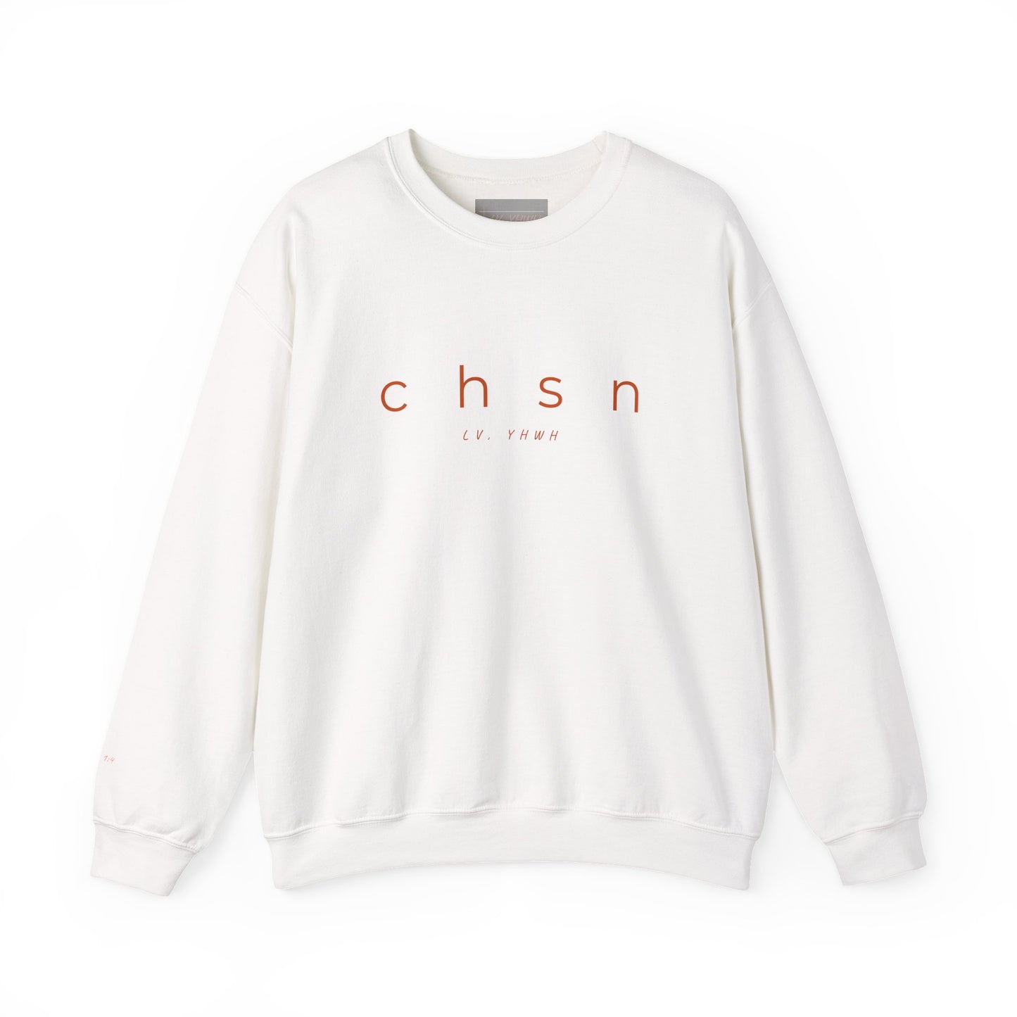 CHSN Crewneck – Christian Graphic Sweatshirt | Ephesians 1:4 | Faith-Based Apparel