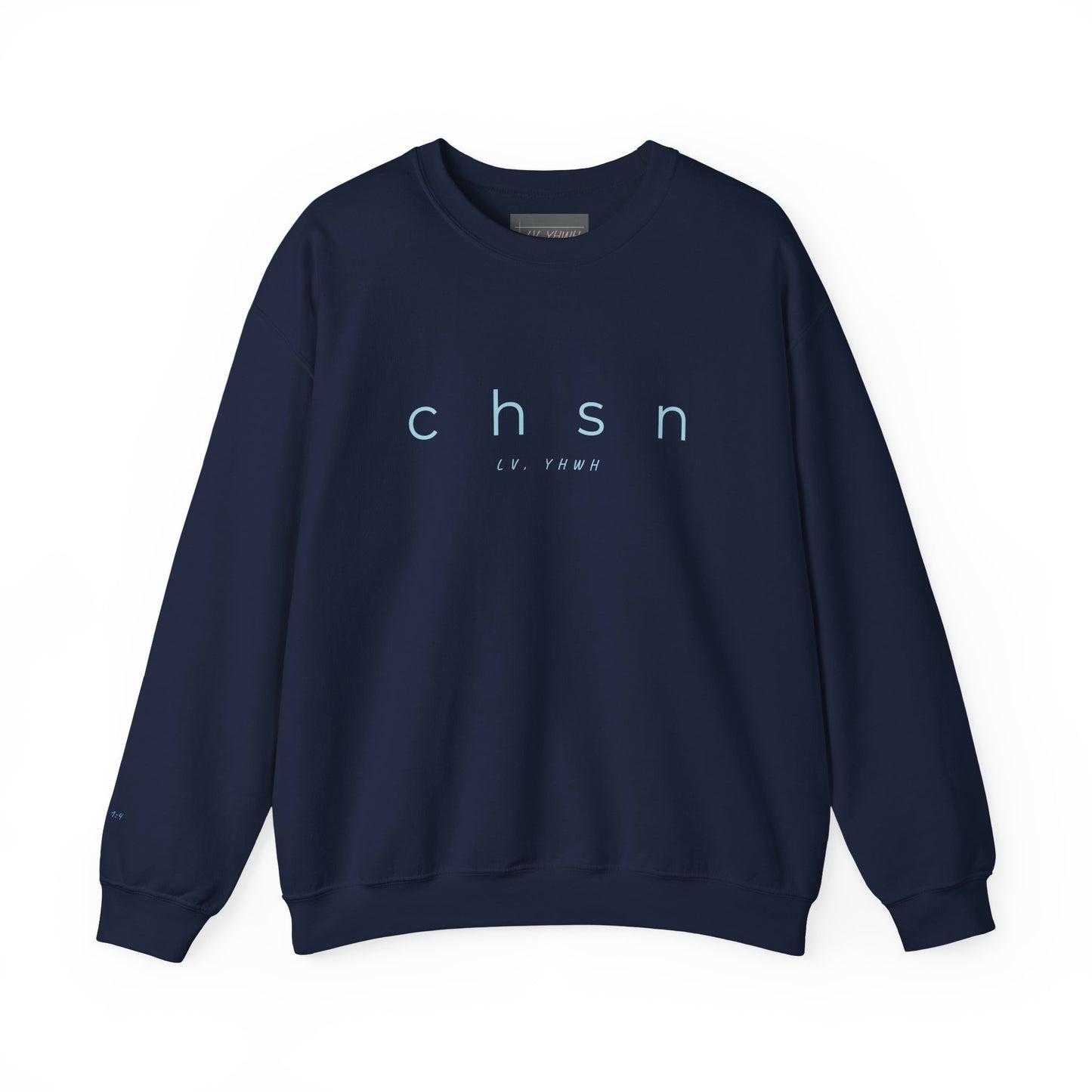 CHSN Crewneck – Christian Graphic Sweatshirt | Ephesians 1:4 | Faith-Based Apparel