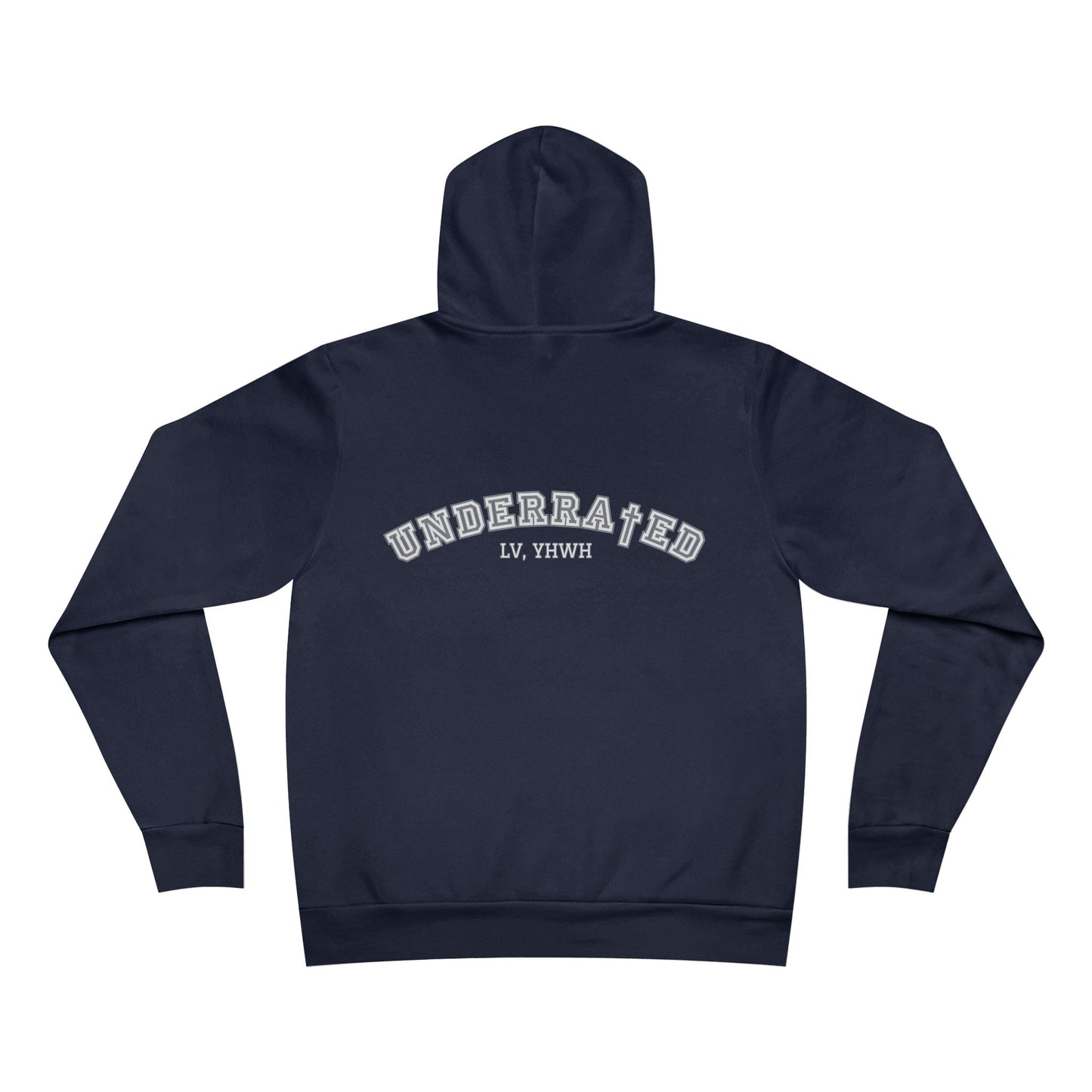 Underra†ed Fleece Hoodie – Christian Pullover Hoodie | John 1:10-11 | Faith-Based Apparel