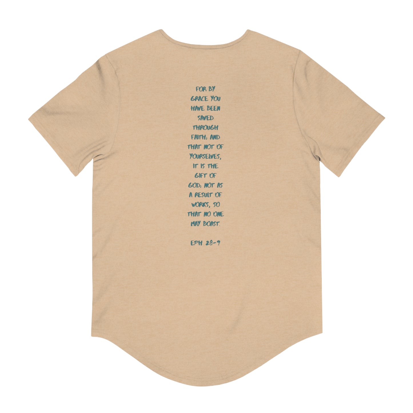Saved by Grace Men's Curved Hem Tee