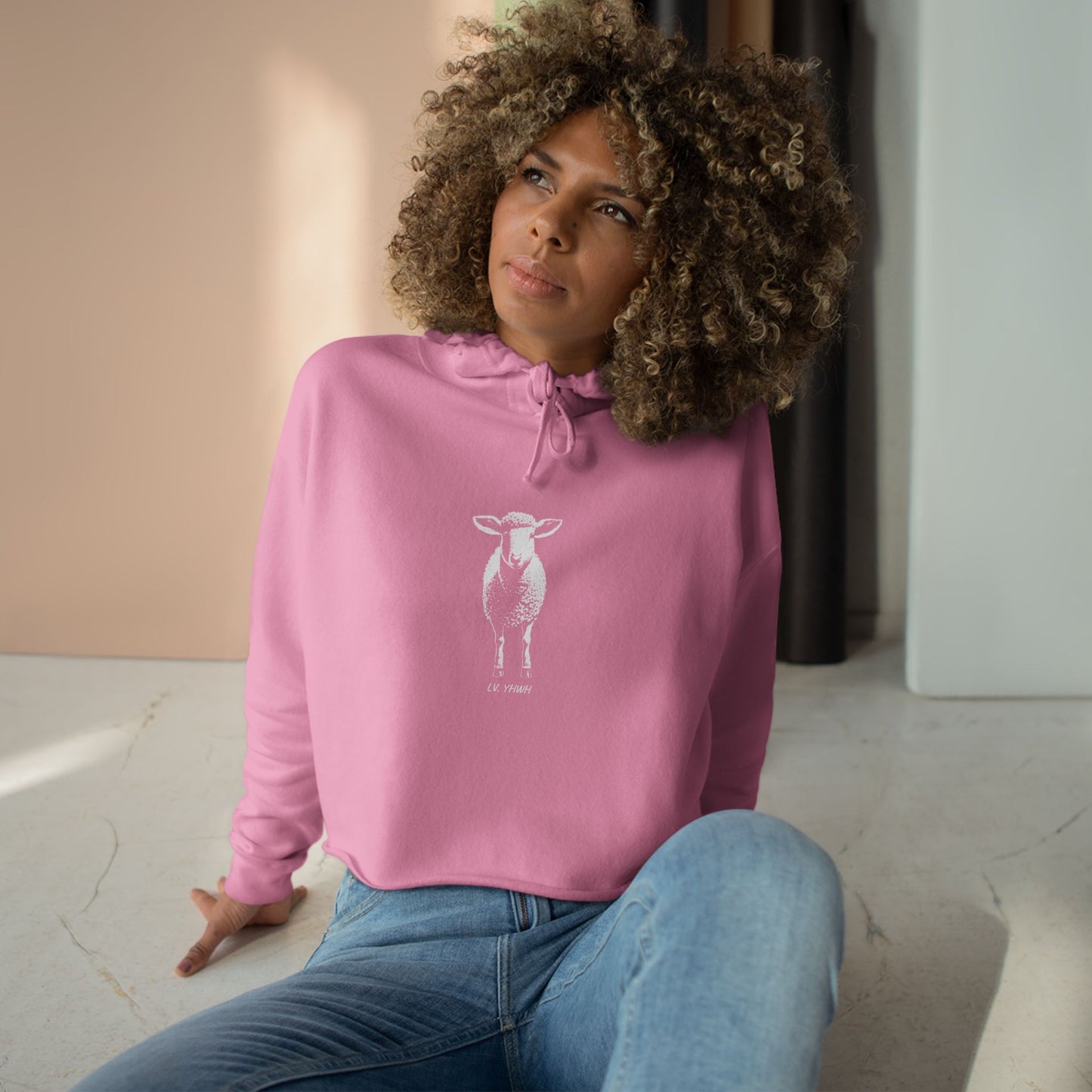 Found Crop Hoodie – Christian Women’s Hoodie | Luke 15:4 | Faith-Based Fashion