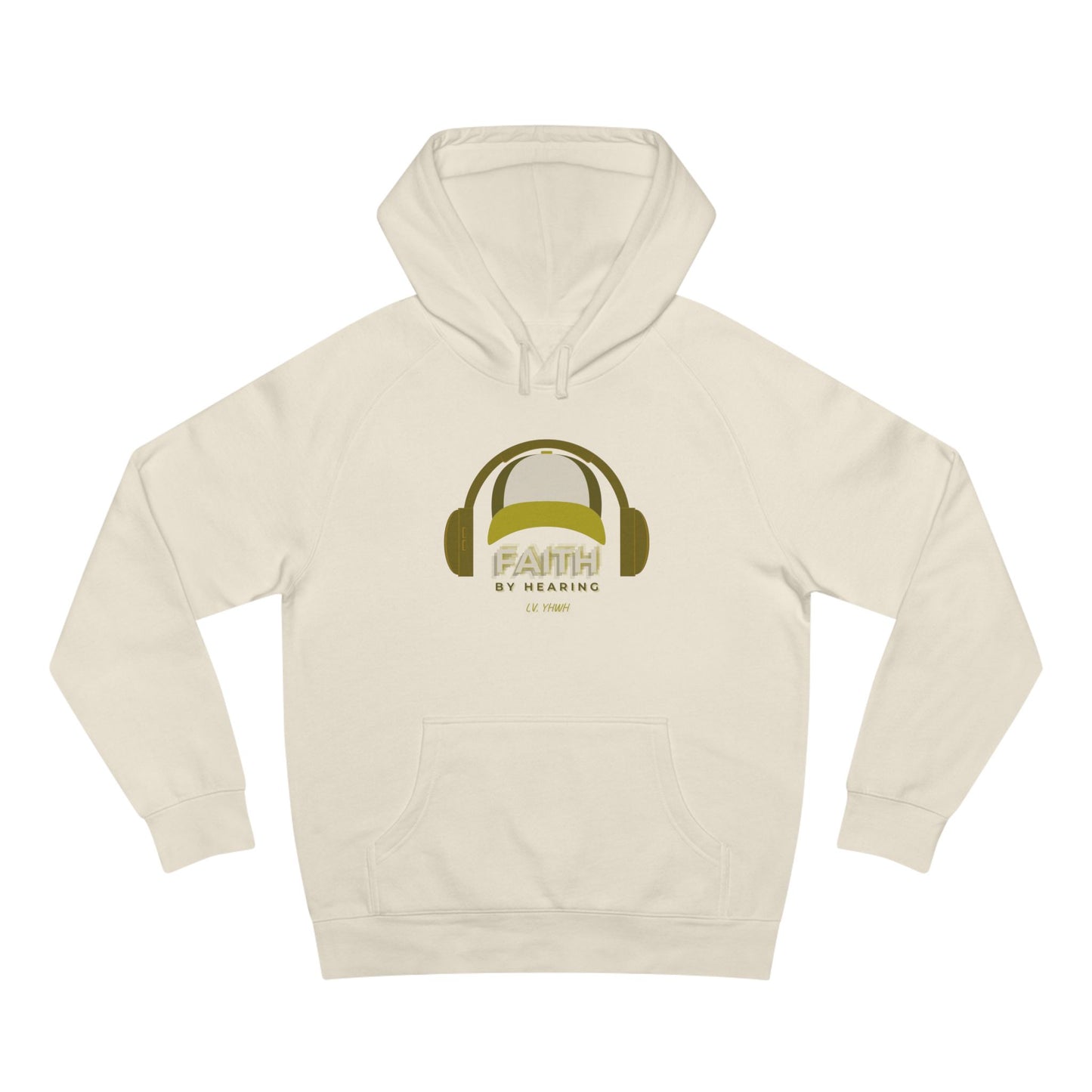 Faith by Hearing Hoodie – Christian Graphic Hoodie | Romans 10:17 | Christian Apparel