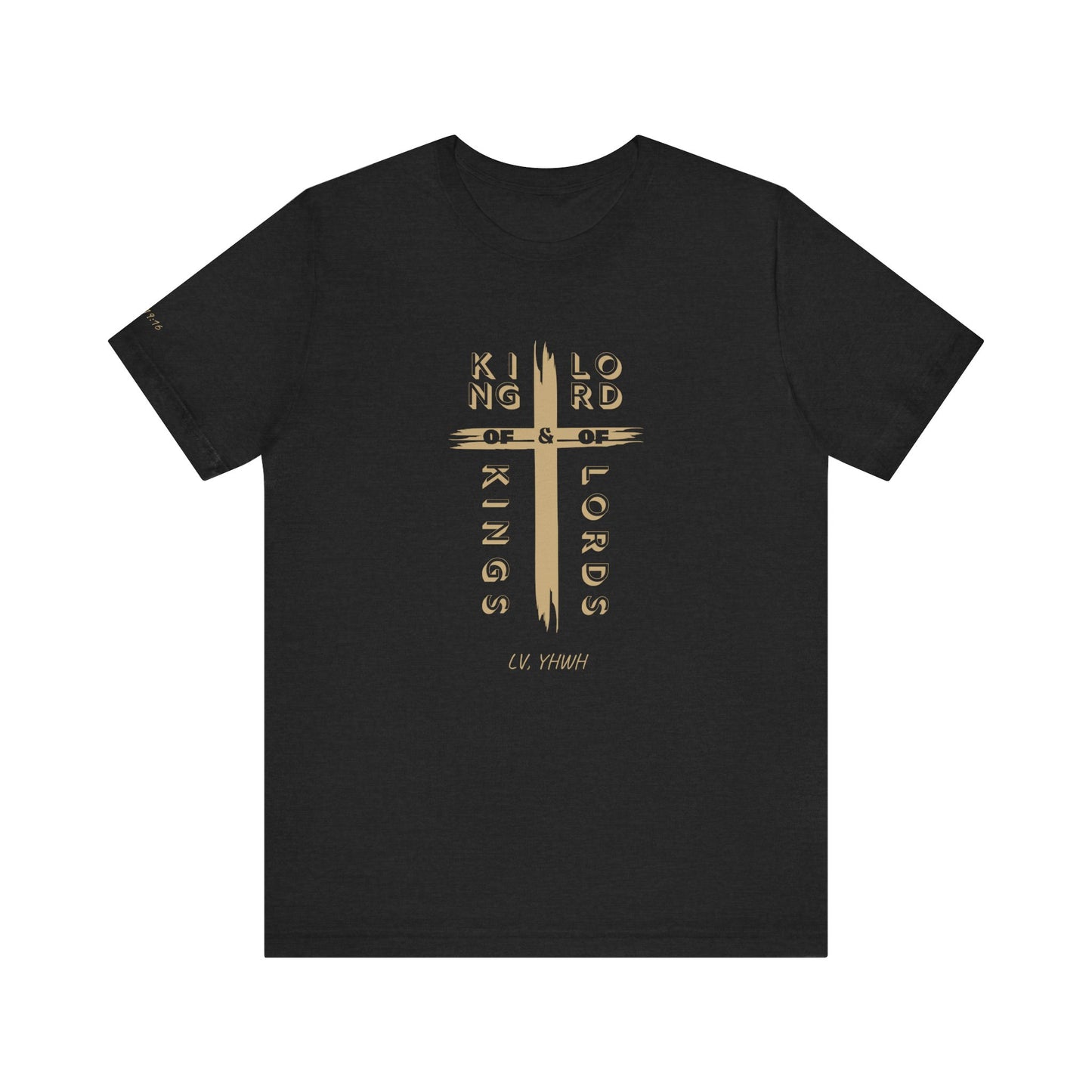 King of Kings Tee – Christian Graphic T-Shirt | Revelation 19:15–16 | Faith-Based Apparel