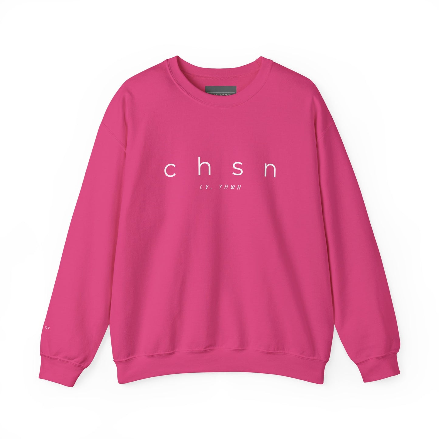 CHSN Crewneck – Christian Graphic Sweatshirt | Ephesians 1:4 | Faith-Based Apparel
