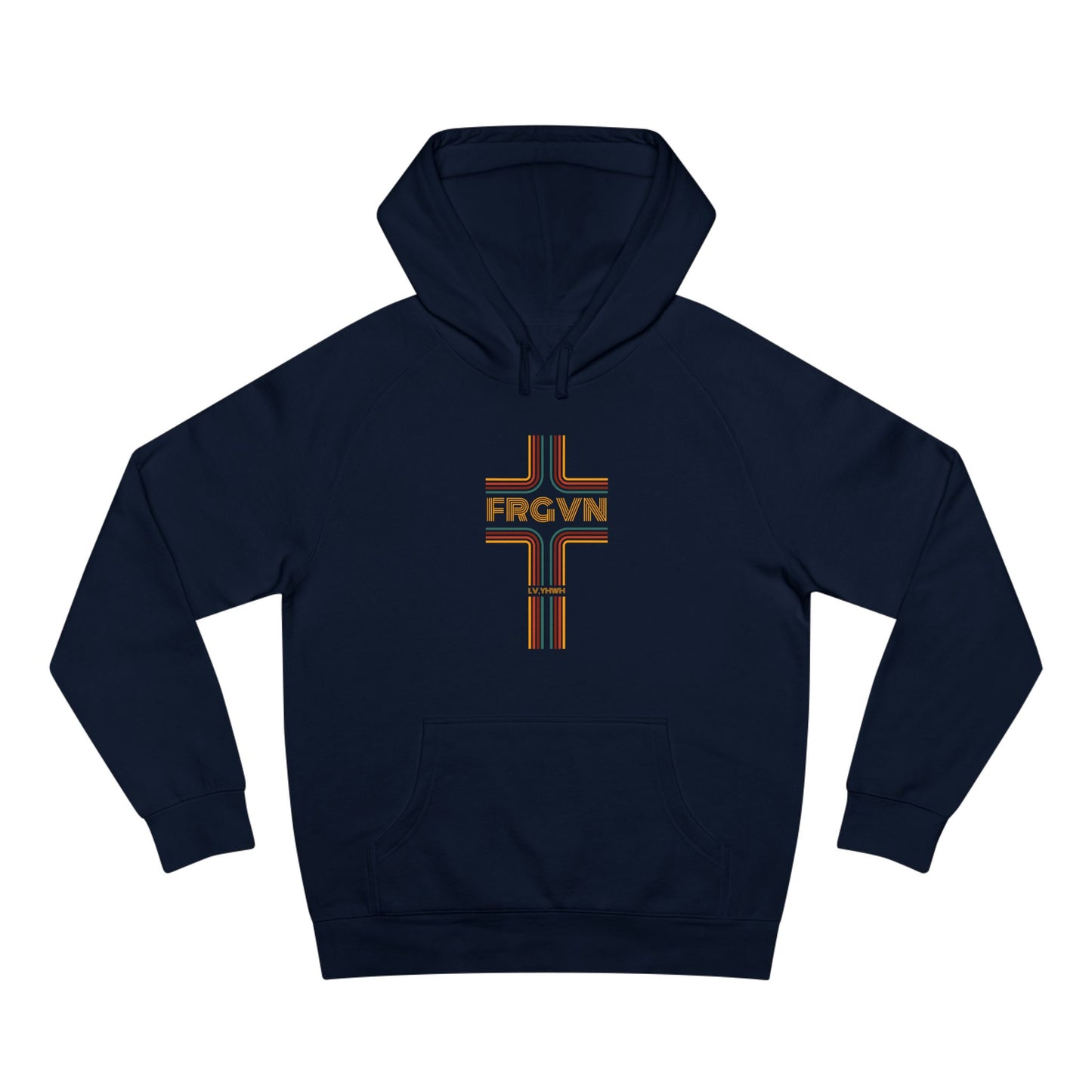 FRGVN Retro Hoodie – Christian Graphic Pullover | Psalm 85:2 | Faith-Based Streetwear