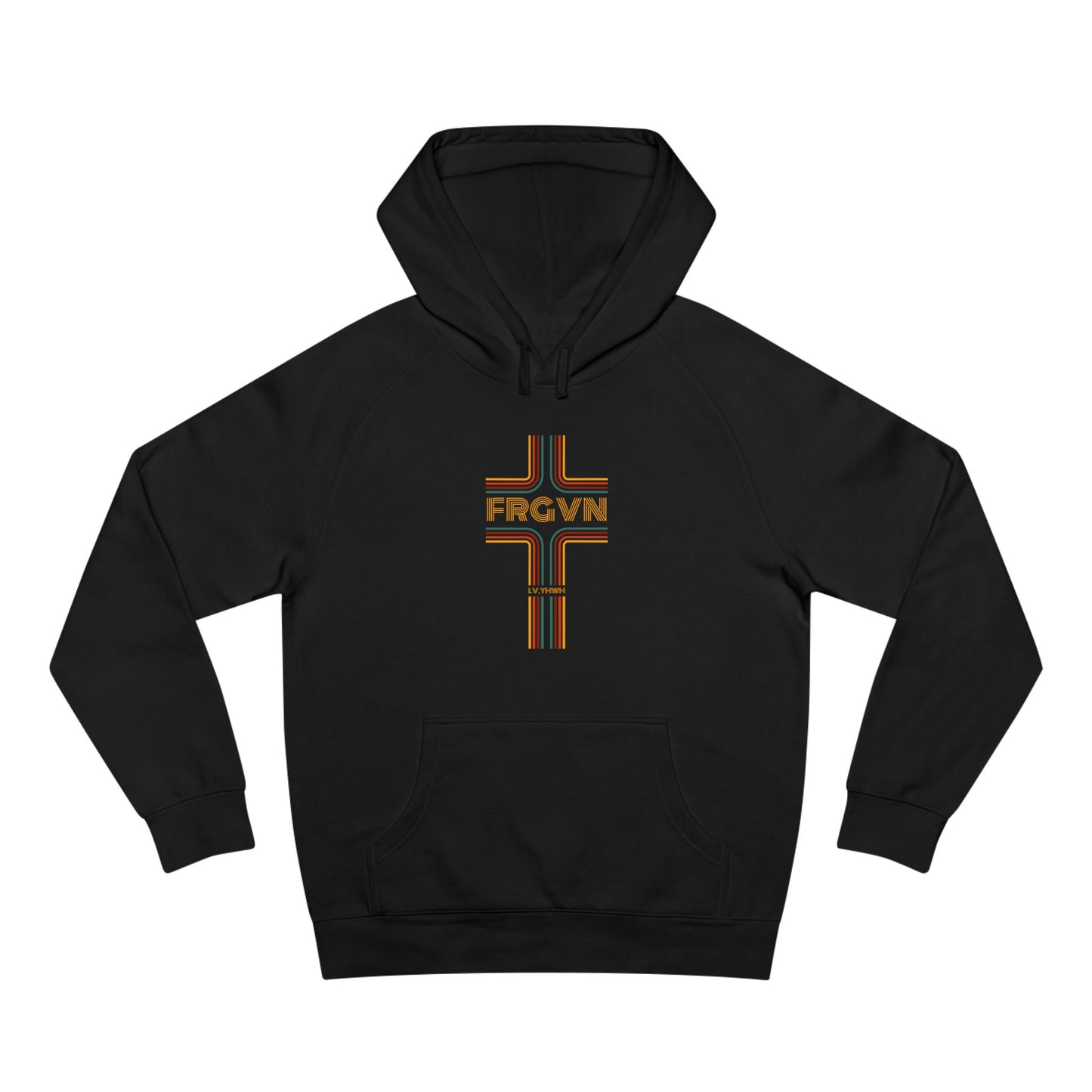 FRGVN Retro Hoodie – Christian Graphic Pullover | Psalm 85:2 | Faith-Based Streetwear
