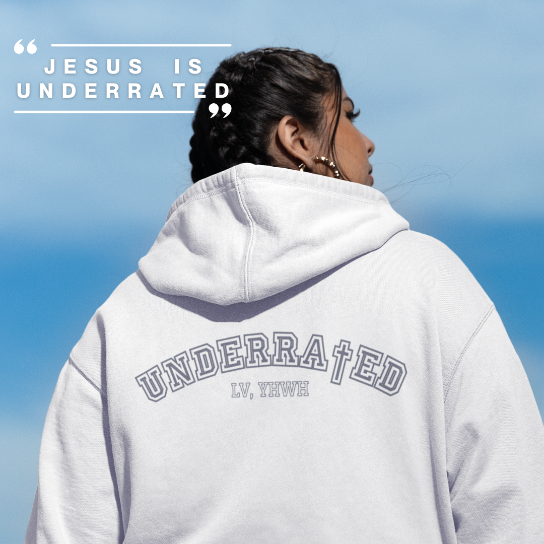 Underra†ed Fleece Hoodie – Christian Pullover Hoodie | John 1:10-11 | Faith-Based Apparel