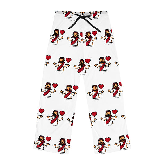 Jesus  Loves You Pajama Pants — Women’s Cozy All Over Sleepwear