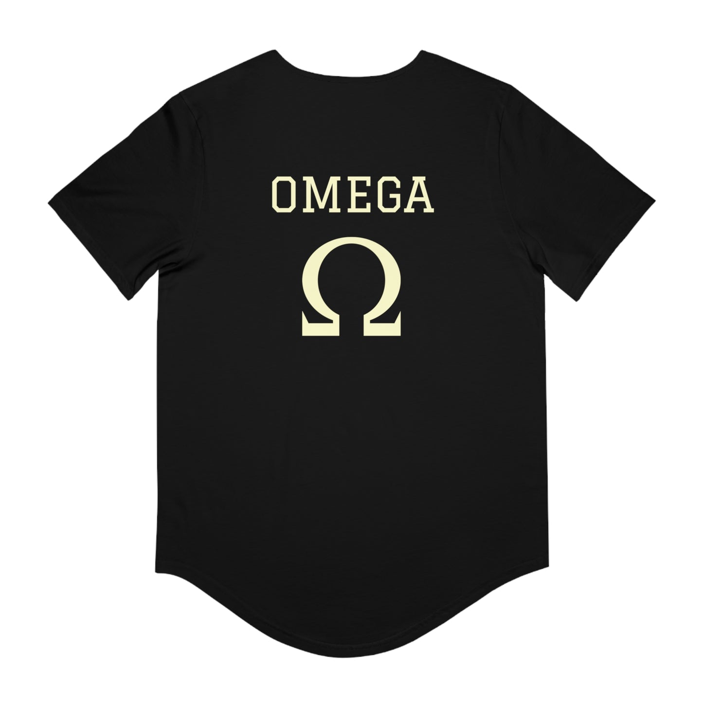 Alpha and Omega Curved Hem Tee (Men's)