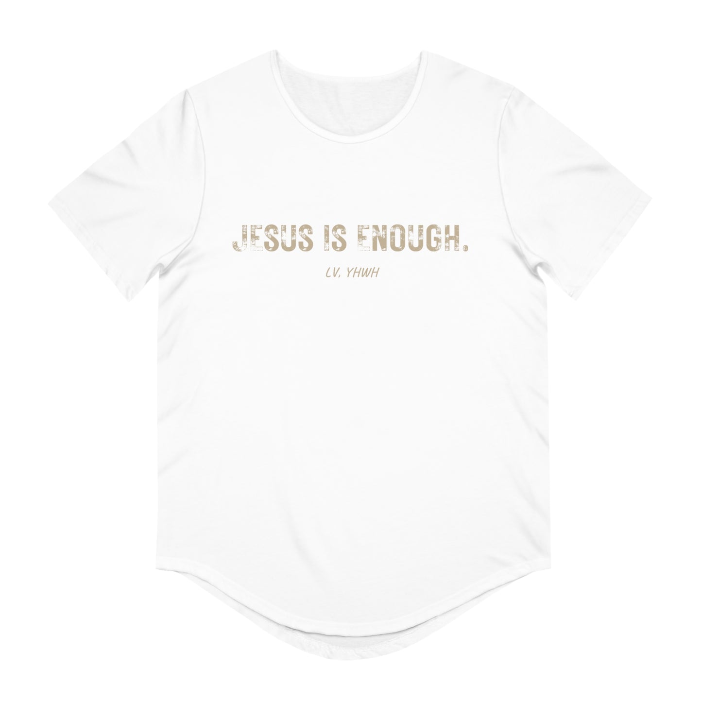 Jesus is Enough Curved Hem Tee (Men's)