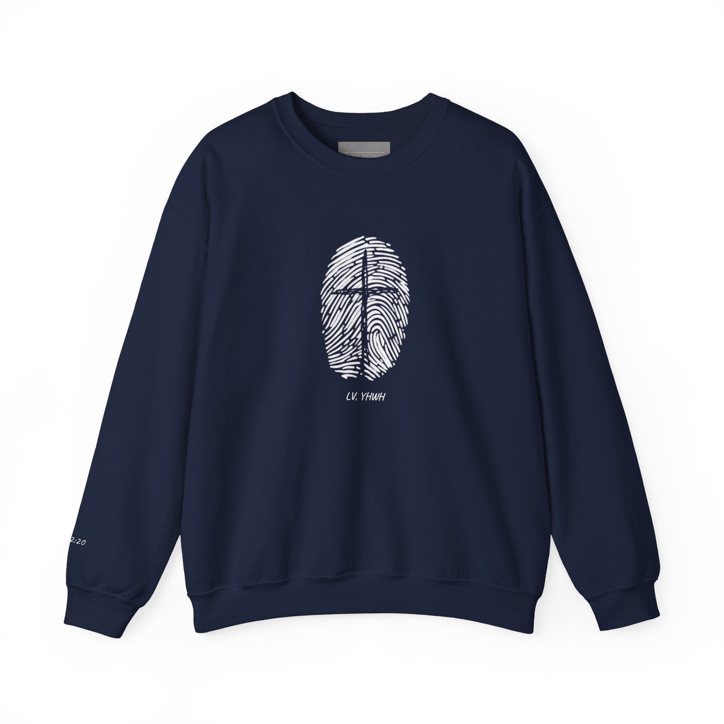 Identity in Christ Crewneck – Christian Graphic Sweatshirt | Galatians 2:20 | Faith-Based Apparel