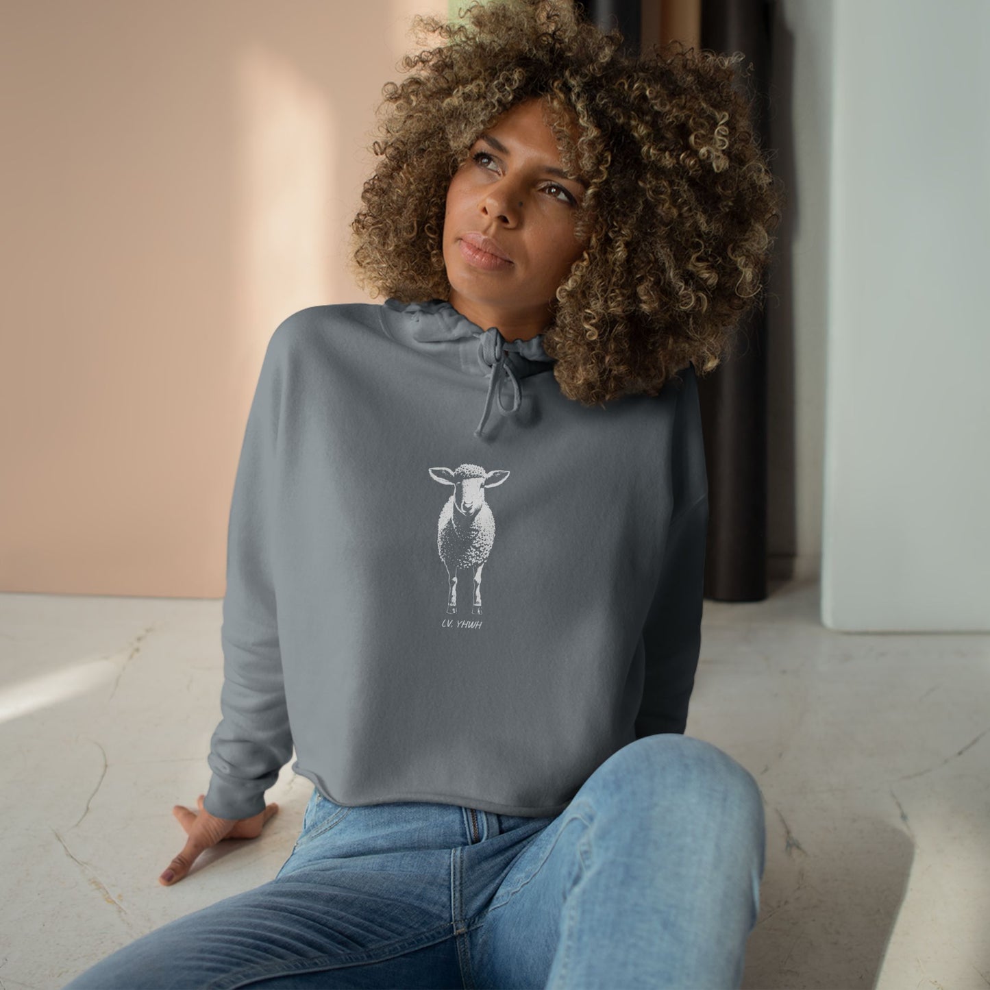 Found Crop Hoodie – Christian Women’s Hoodie | Luke 15:4 | Faith-Based Fashion