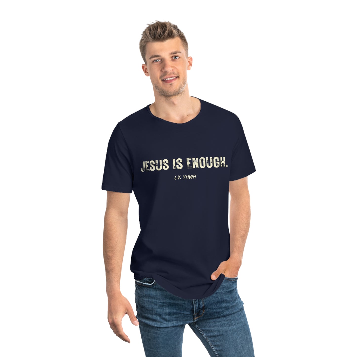 Jesus is Enough Curved Hem Tee (Men's)