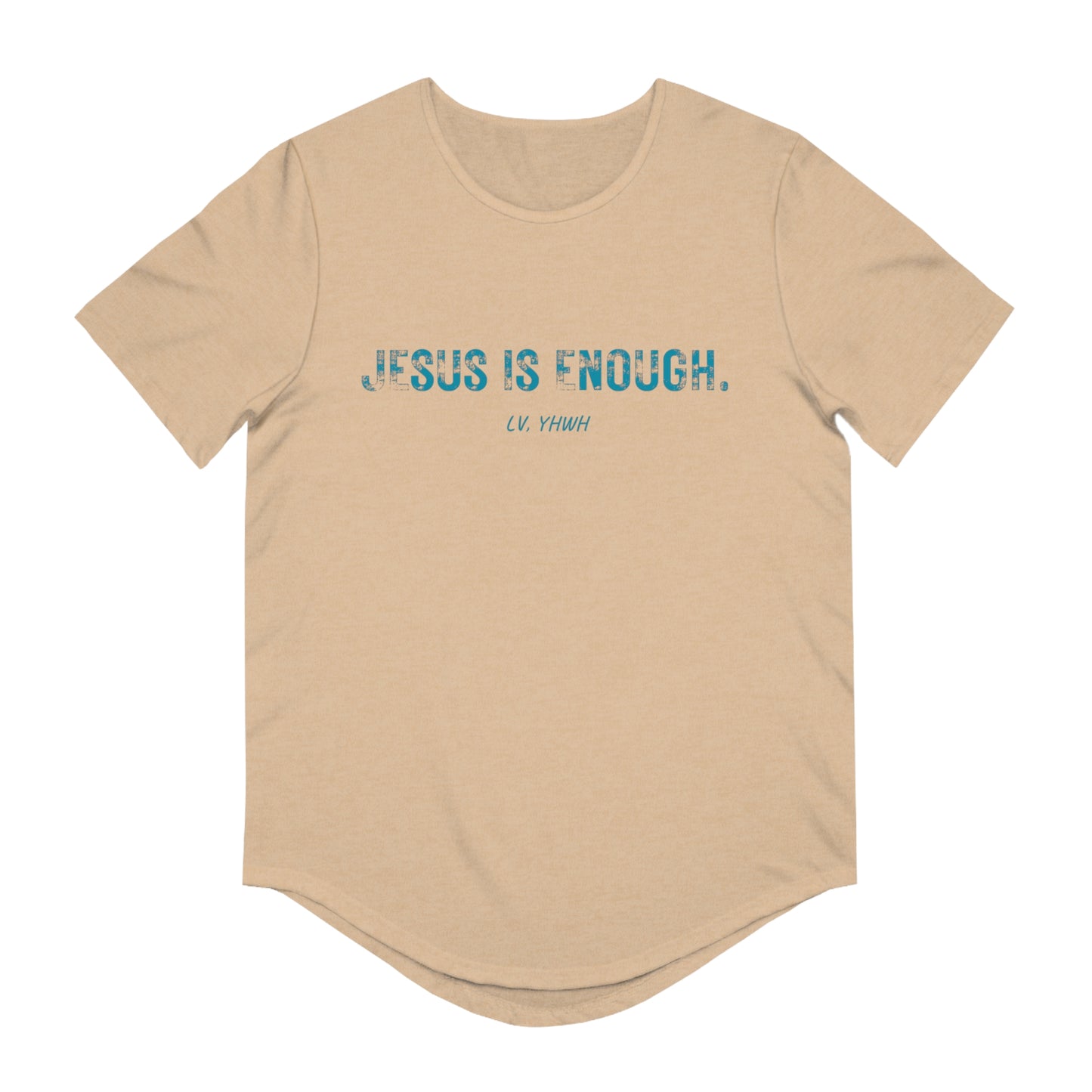 Jesus is Enough Curved Hem Tee (Men's)