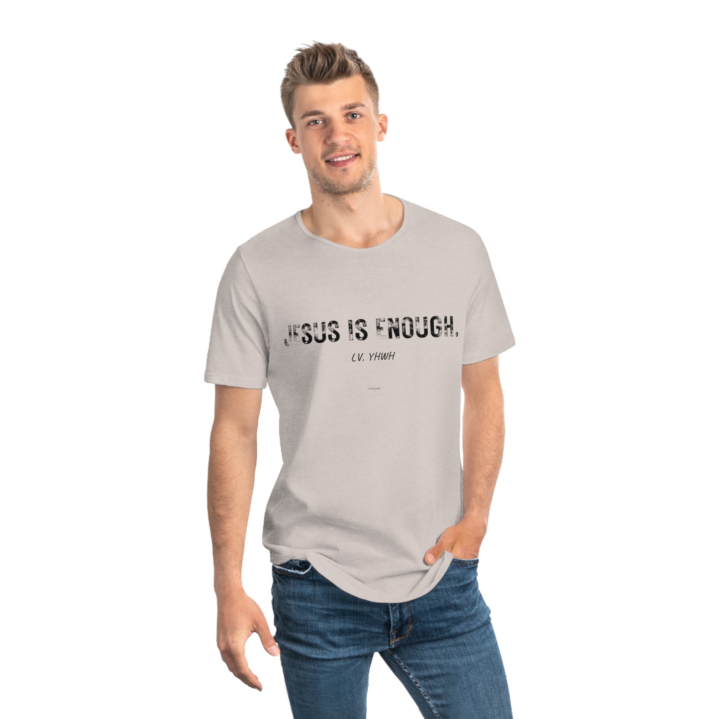 Jesus is Enough Curved Hem Tee (Men's)