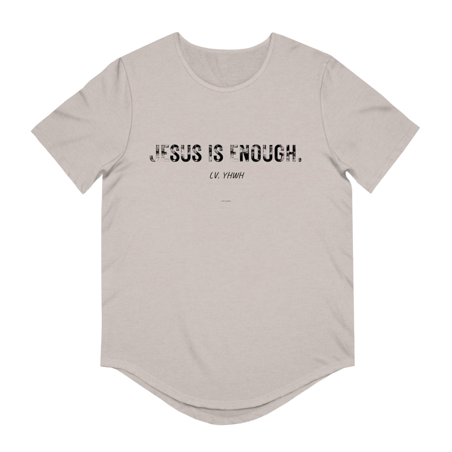 Jesus is Enough Curved Hem Tee (Men's)