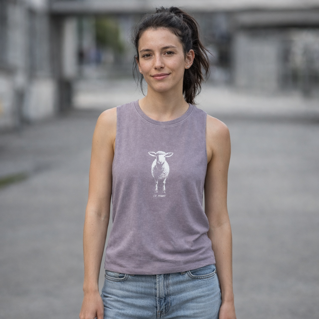 Found 01 Sheep Stonewash Tank Top