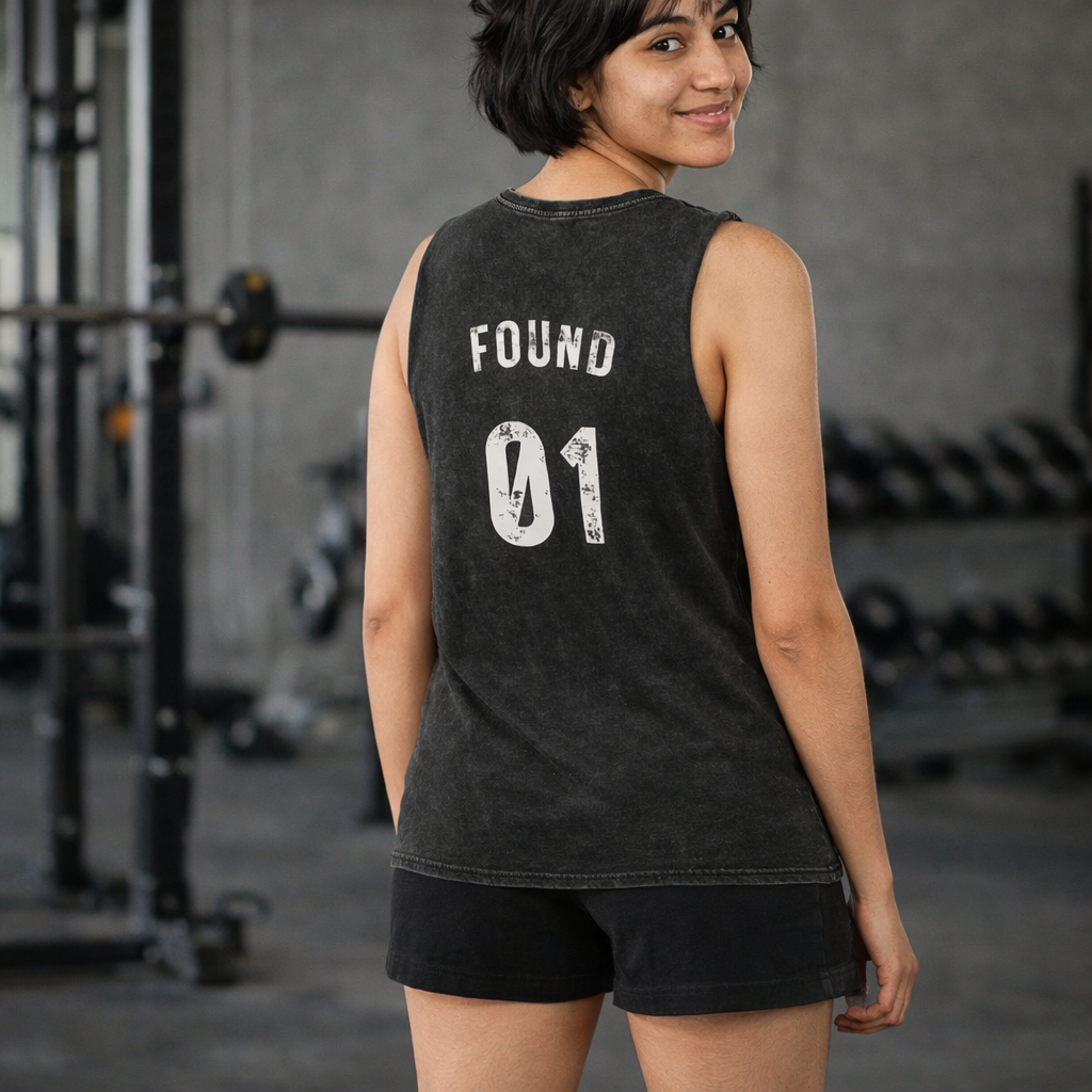 Found 01 Sheep Stonewash Tank Top