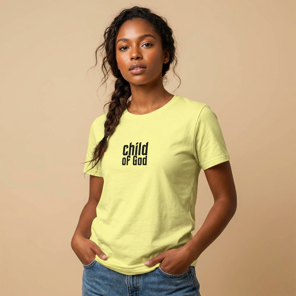Child of God Women’s Tee – Christian Slim Fit T-Shirt | 1 John 3:1 | Faith-Based Apparel