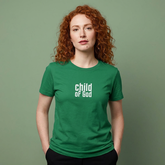 Child of God Women’s Tee – Christian Slim Fit T-Shirt | 1 John 3:1 | Faith-Based Apparel