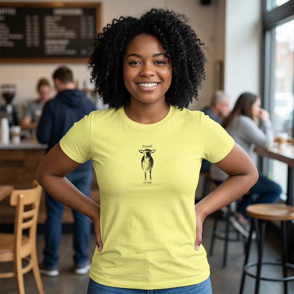Found Women’s Tee – Christian Slim Fit T-Shirt | Luke 15 | Faith-Based Apparel