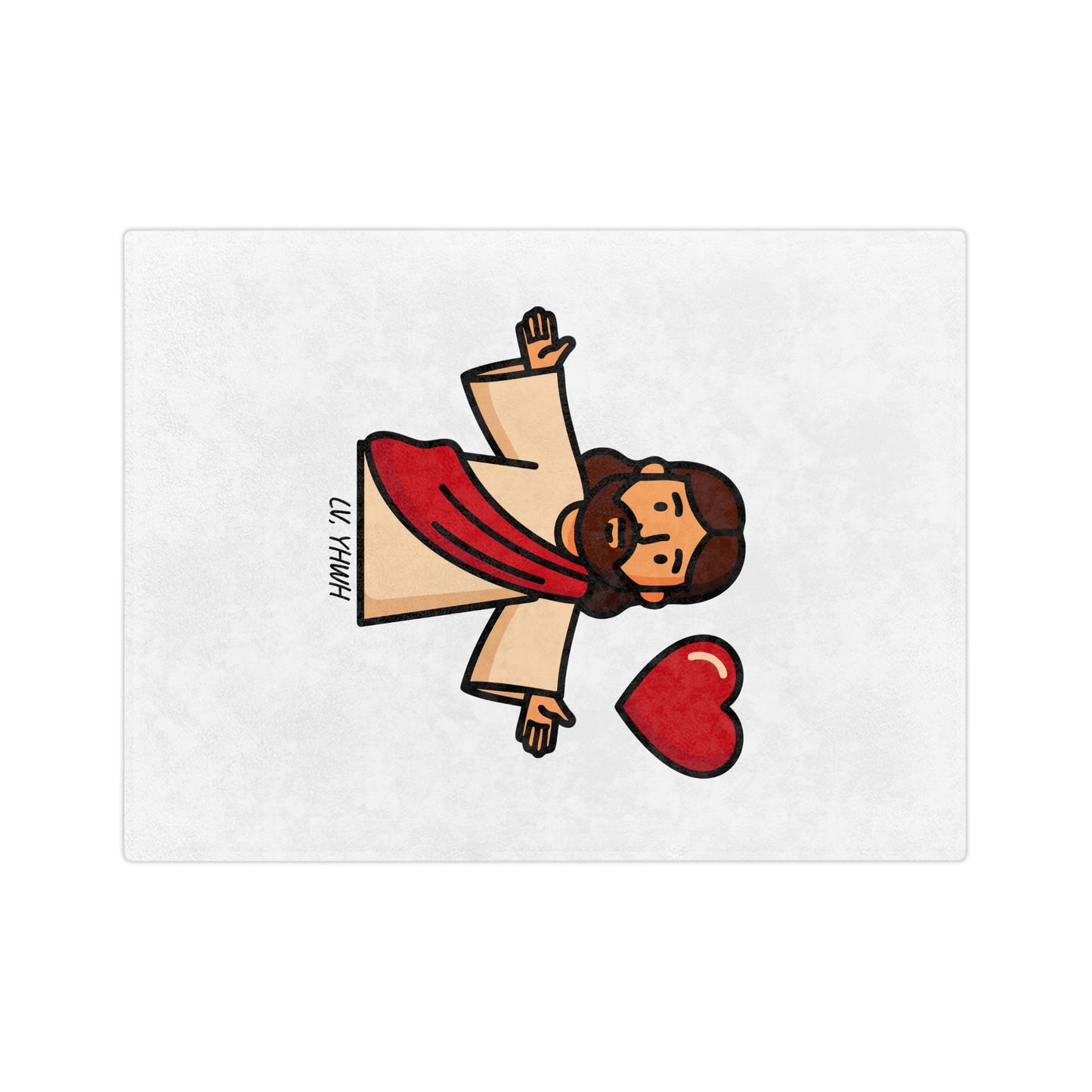 Jesus Loves You Velveteen Blanket or Throw– Romans 5:8