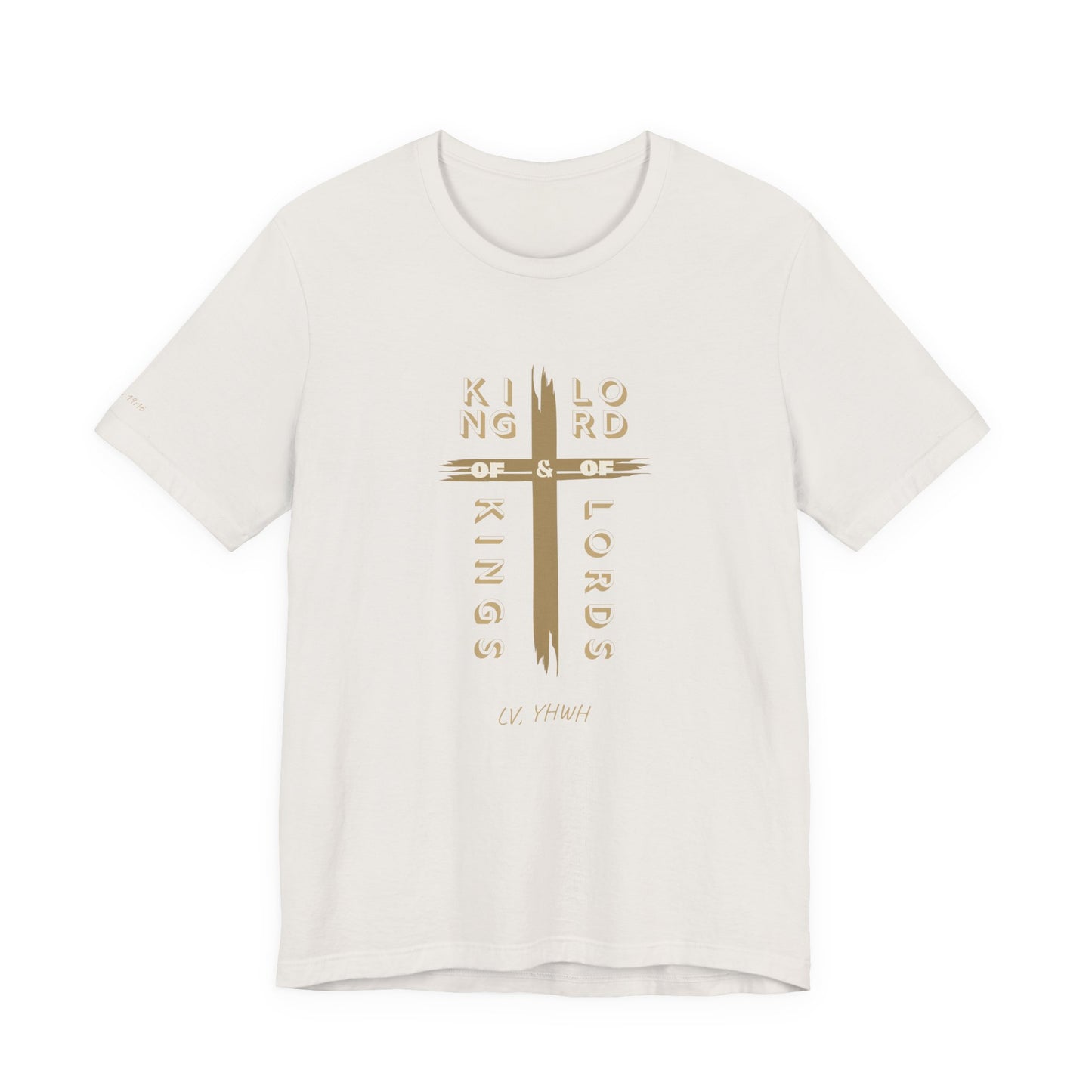 King of Kings Tee – Christian Graphic T-Shirt | Revelation 19:15–16 | Faith-Based Apparel