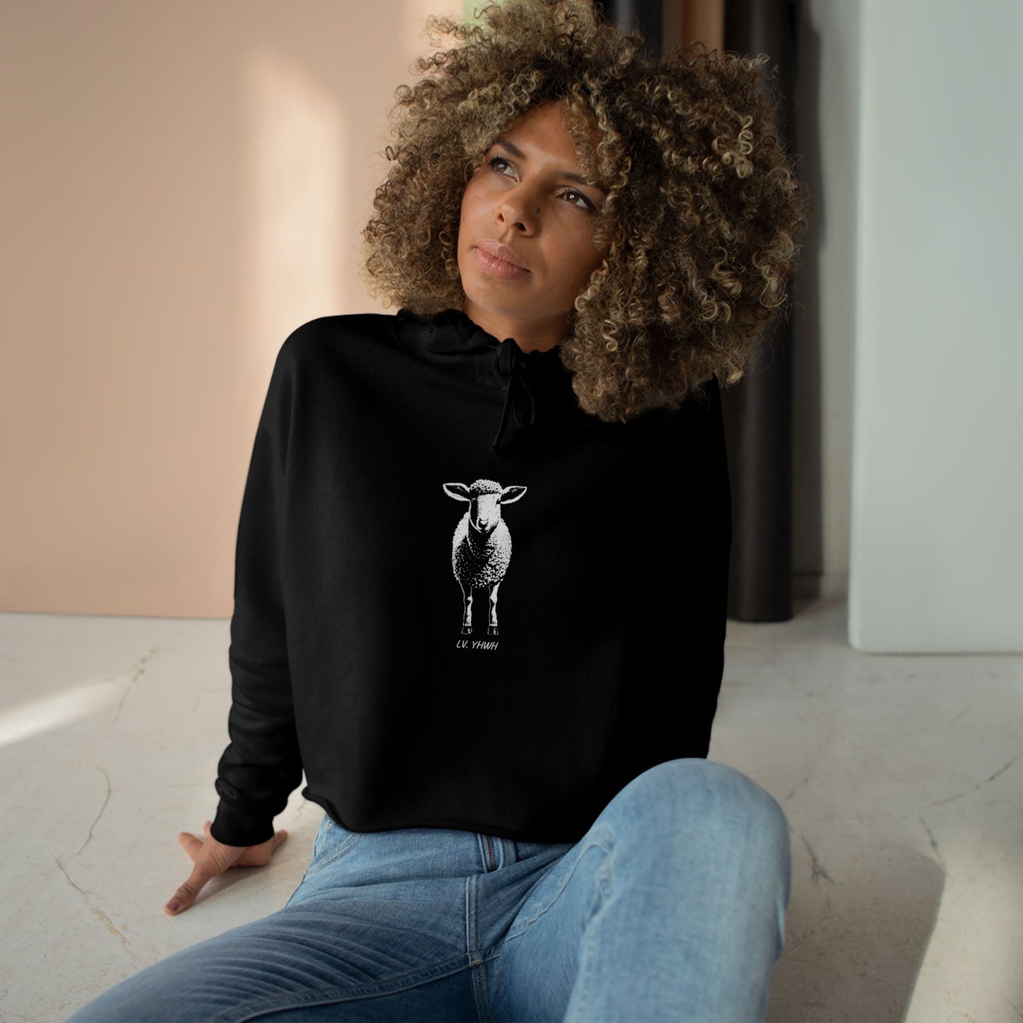 Found Crop Hoodie – Christian Women’s Hoodie | Luke 15:4 | Faith-Based Fashion