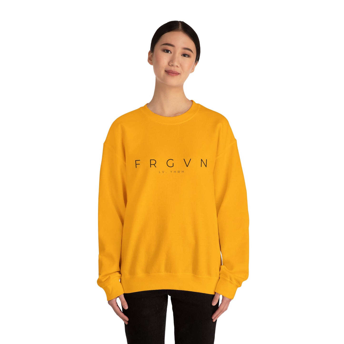 FRGVN Crewneck – Christian Heavy-Blend Sweatshirt | Forgiveness | Faith-Based Apparel