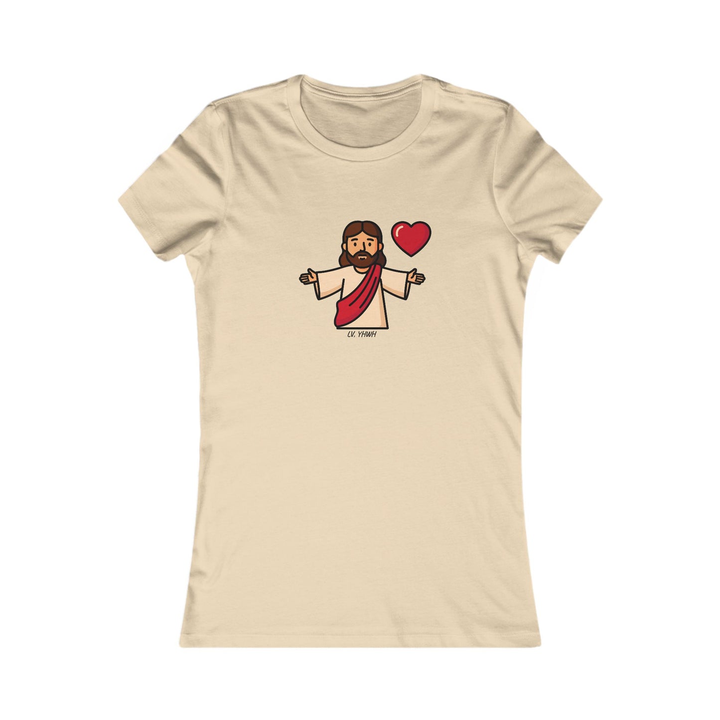 Jesus Loved Us First Women’s Slim-Fit Tee – 1 John 4:10