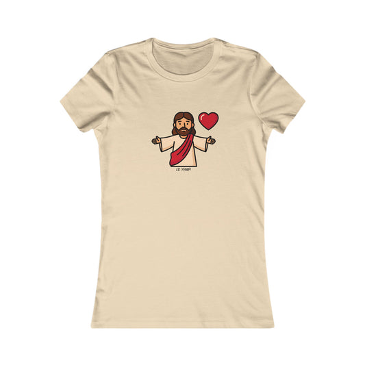 Jesus Loved Us First Women’s Slim-Fit Tee – 1 John 4:10