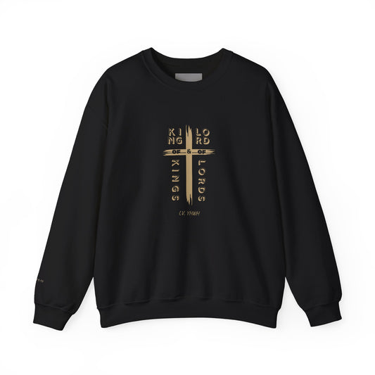 King of Kings Crewneck – Christian Sweatshirt | Revelation 19:16 | Faith-Based Apparel