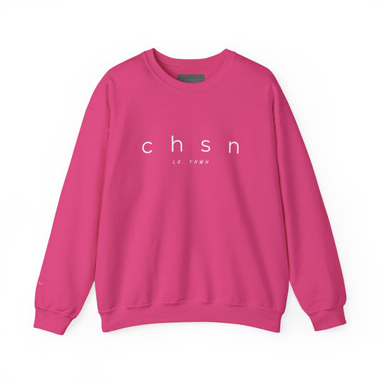 CHSN Crewneck – Christian Graphic Sweatshirt | Ephesians 1:4 | Faith-Based Apparel