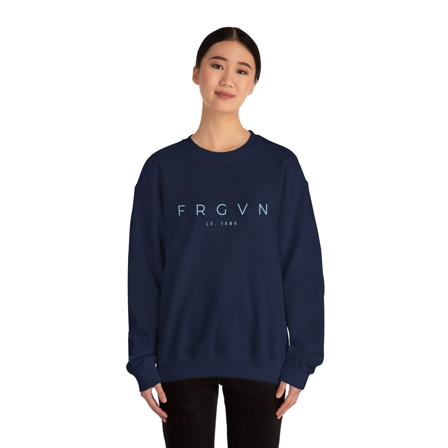 FRGVN Crewneck – Christian Heavy-Blend Sweatshirt | Forgiveness | Faith-Based Apparel