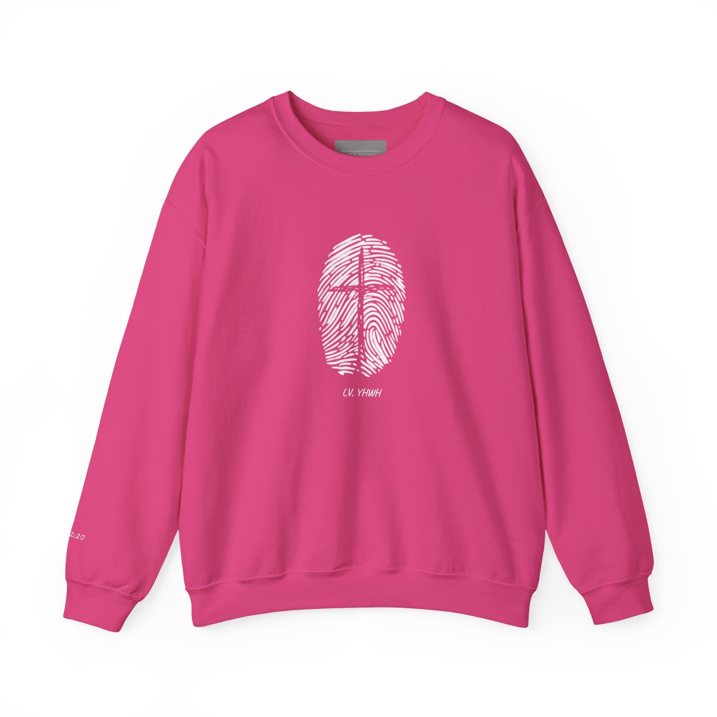 Identity in Christ Crewneck – Christian Graphic Sweatshirt | Galatians 2:20 | Faith-Based Apparel