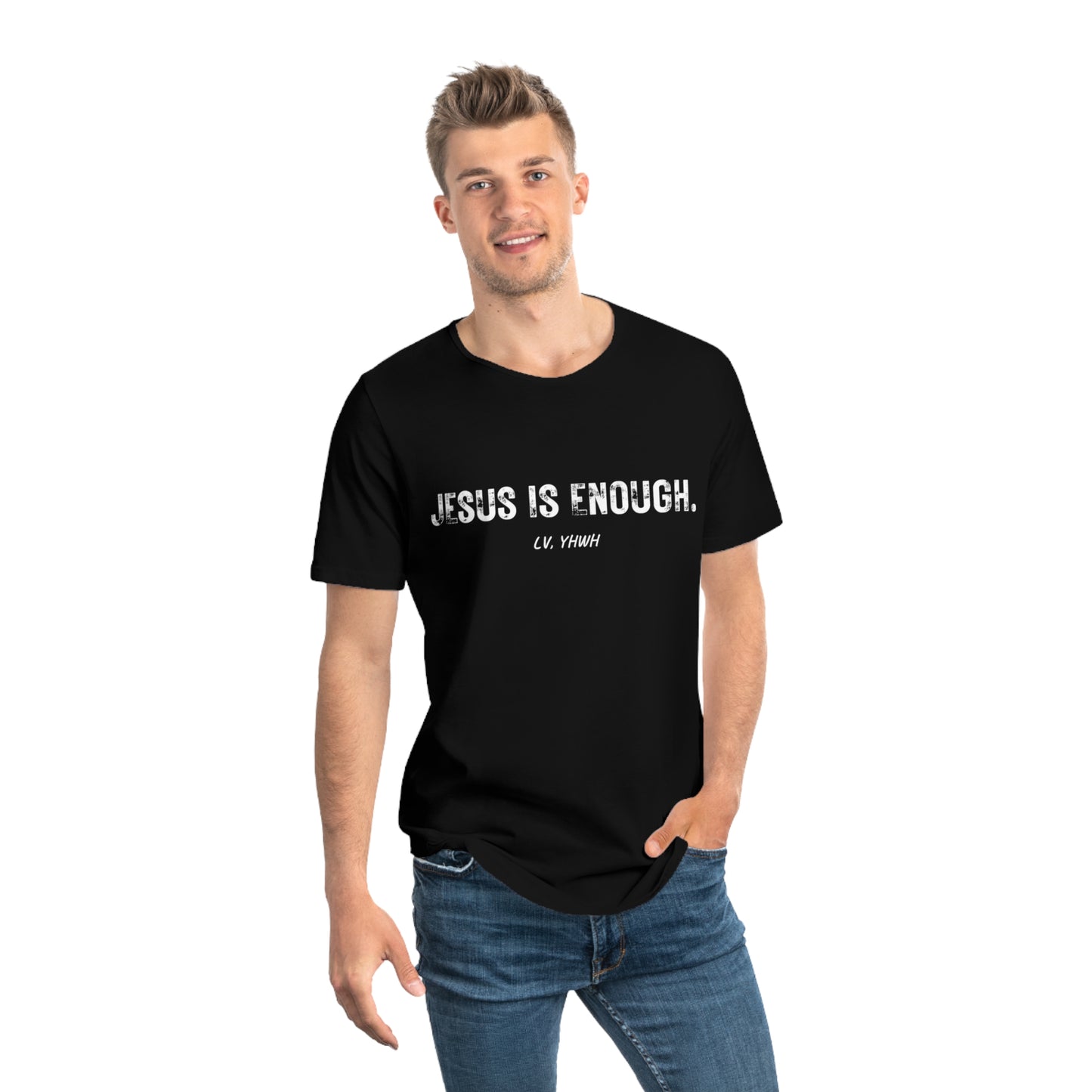 Jesus is Enough Curved Hem Tee (Men's)