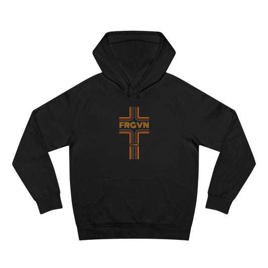 FRGVN Retro Hoodie – Christian Graphic Pullover | Psalm 85:2 | Faith-Based Streetwear