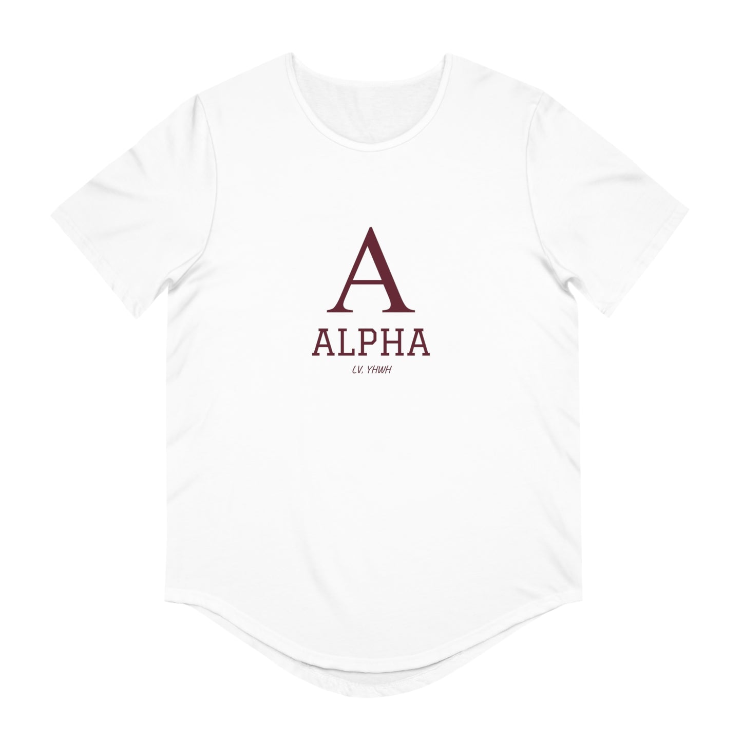 Alpha and Omega Curved Hem Tee (Men's)