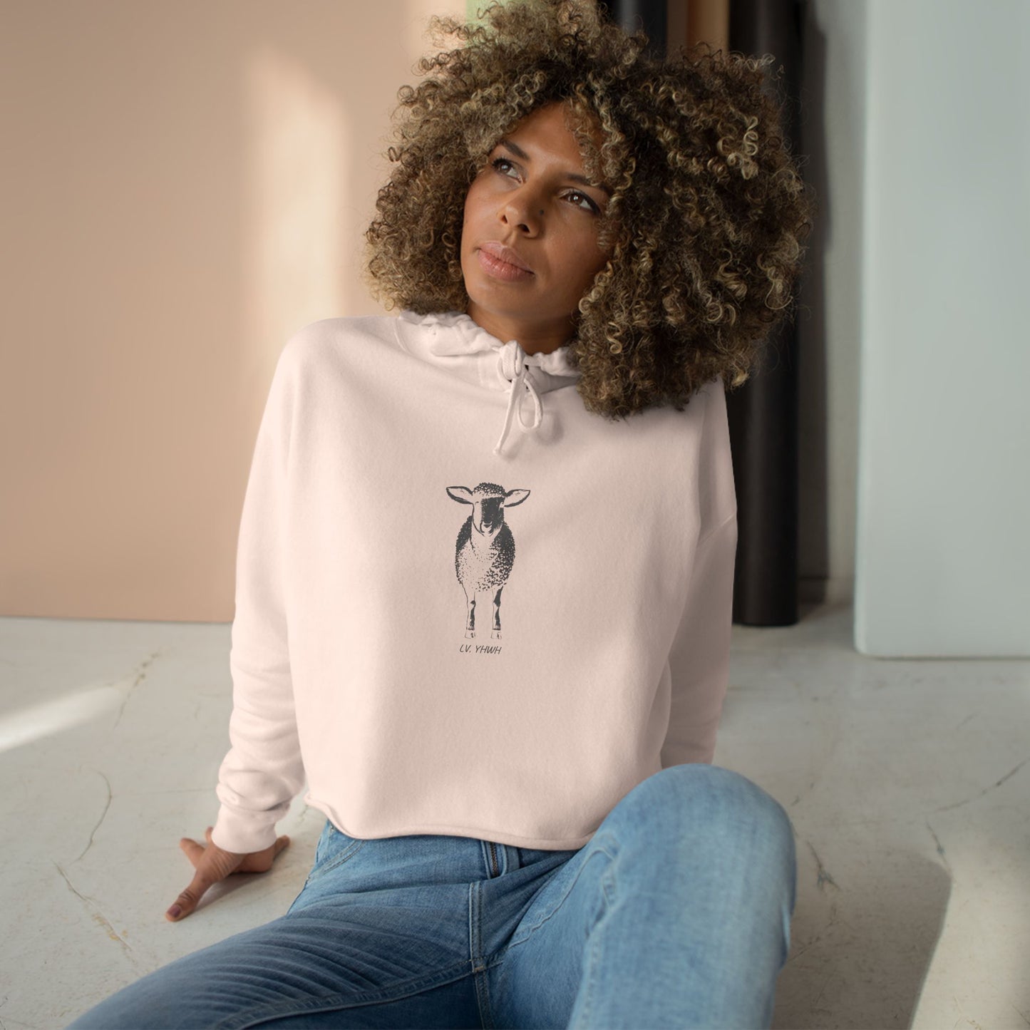 Found Crop Hoodie – Christian Women’s Hoodie | Luke 15:4 | Faith-Based Fashion